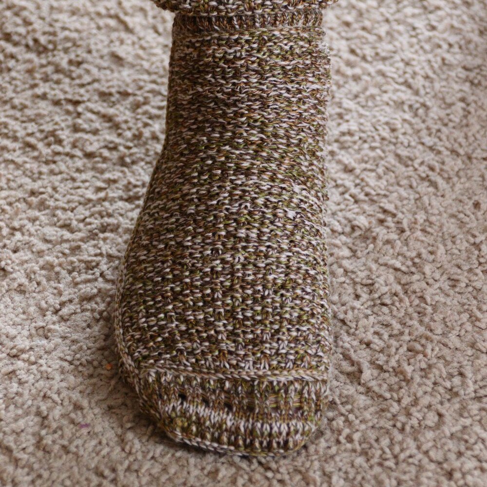 Beige Wool handmade socks NEW